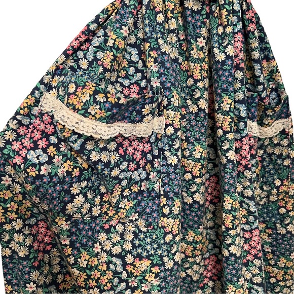 π Vintage Gunne Sax Style Prairie Dress Floral Pattern V-Neck w/ Pocketsπ - Picture 4 of 15